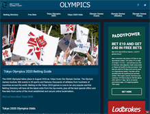 Tablet Screenshot of olympics.betting-directory.com